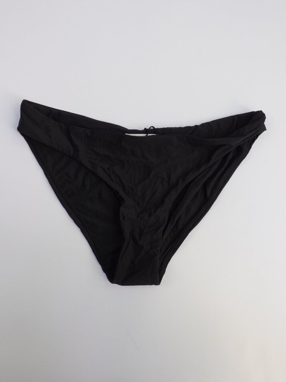 Unsubscribed Black Ruched back Bikini Bottom swimwear Size S NWOT Summer beach